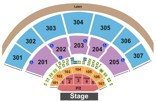Xfinity Center Dave Matthews Band Seating Chart